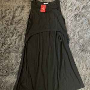 Black Sleeveless Nursing Tank Dress XL by Patpat